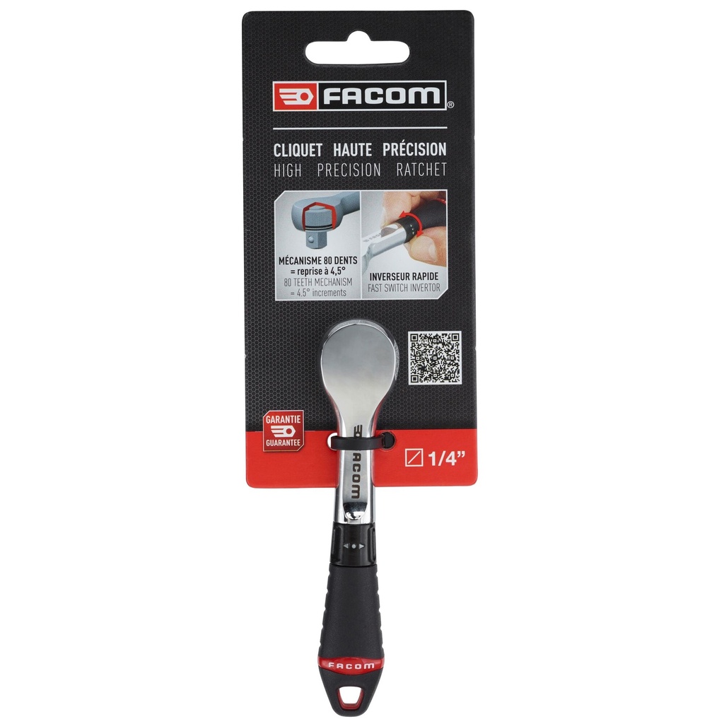 [R.181PB] [⚠Déstockage] FACOM R.181PB CLIQUET 1/4 HAUTE PRECISION