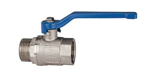 [115723] Ball valve »valve line«, Hand lever blue, IT/ET, G 1