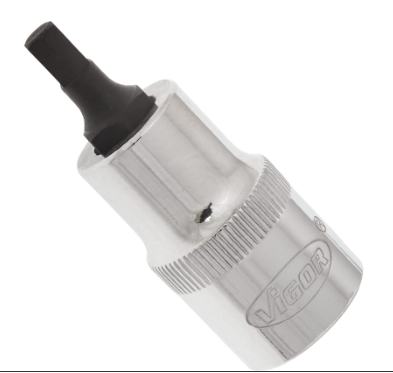[V2101] VIGOR Douille mâle à 6 pans intérieurs ∙ V2101 ∙ Carré creux 1/2 pouce (12,5 mm) ∙ Profil à 6 pans intérieurs ∙ Taille 5 mm