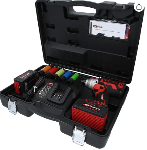 KSTools 515.6100 Jeu de tournevis à percussion sans fil KS Tools 515.6100 eMONSTER 1/2 pouce, 9 pièces