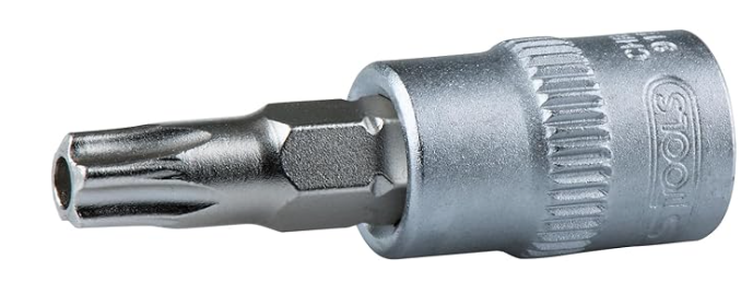 KS Tools 911.1467 Douille tournevis Torx 30 percé 1/4'' CHROMEmat