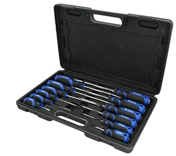 Brillant Tools BT033012 Jeu de tournevis, fente, PH, 12 pcs