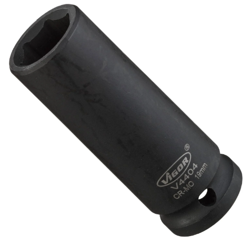 [V5550L-17] VIGOR Douille à chocs ∙ longue ∙ V5550L-17 ∙ Carré creux 1/2 pouce (12,5 mm) ∙ Profil à 6 pans extérieurs ∙ Taille 17 mm