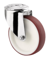[8470UAD100P30-13RED] TENTE 8470UAD100P30-13RED Roulette piv inox