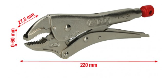 KSTools 115.1033 Pinces étaux-ajustables, 220mm