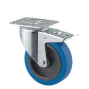 [3477UFR100P62] TENTE 3477UFR100P62 blue roulette freiné diametre 100mm charge max 320kg