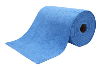 [690.200.104] Bobine Tricot First Microfibre bleu 30 x 30 cm (75 feuilles par rouleau / 180 rouleaux par palette)