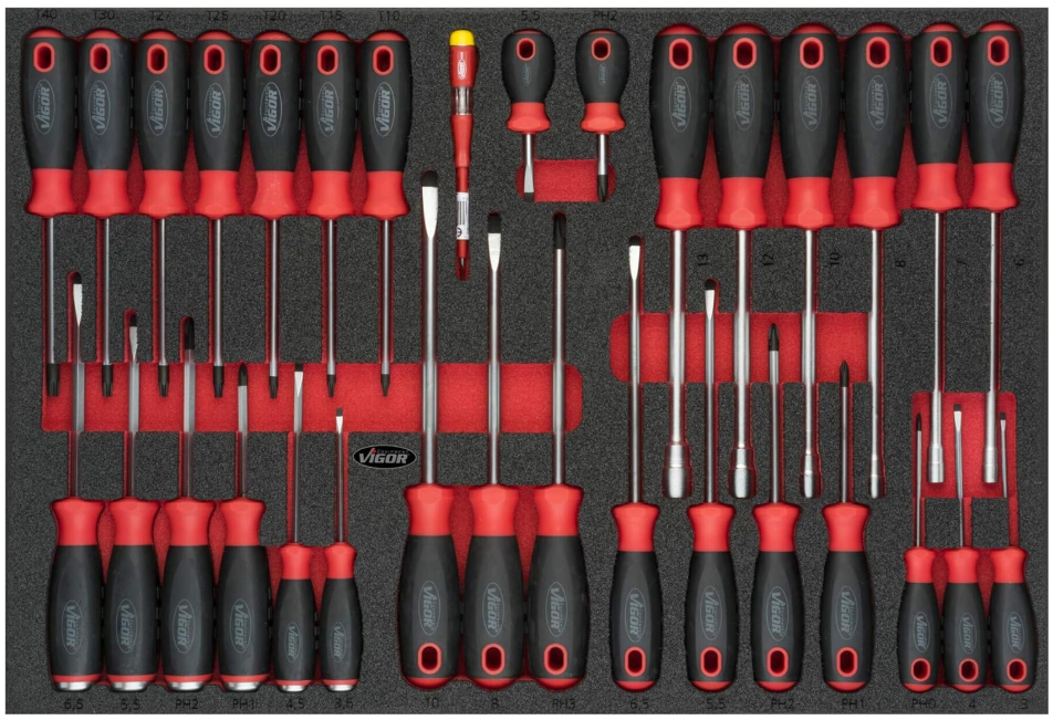 [V4230] VIGOR V4230 Jeu de tournevis (32 pcs)