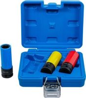 BGS - 7300 - Jeu de douilles de puissance avec protection 12,5 mm (1/2") 17 / 19 / 21 mm 3 pièces