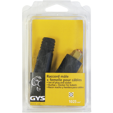 [045507] [⚠Déstockage] CONNECTEUR MALE + FEMELLE CFM25.14 GYS (PAQUET)
