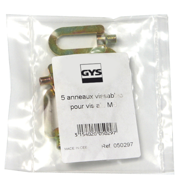 [050297] [⚠Déstockage] 5 ANNEAUX TIRAGE GOUJONS M4 GYS (SACHET)