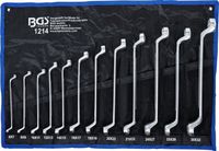 [1214BG] BGS - 1214 - Jeu de clés à œil doubles coudées 6 x 7 - 30 x 32 mm 12 pièces