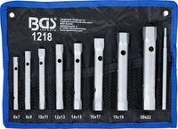 [1218BG] BGS - 1218 - Jeu de clés à tubes 6 x 7 - 20 x 22 mm 9 pièces