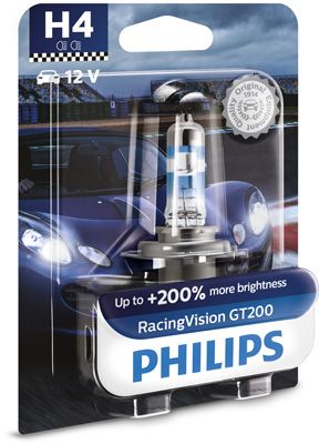 [12342RGTB1] [⚠Déstockage] Philips H4 RacingVision GT 12V 60/55W P43t-38