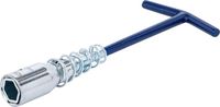 [142BG] BGS - 142 - Clé pour bougies d’allumage avec poignée T, ressort articulé 16 mm / 21 mm