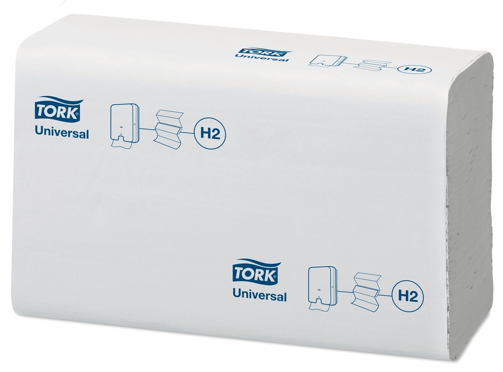 [150299] 150299 Tork Xpress® Essuie-mains Multifold Doux 2 plis Blanc H2 Universal (20 Unités / Colis) (32 Colis / Palette)