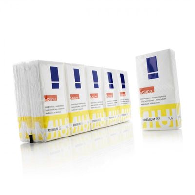 [170731] [⚠Déstockage] MOUCHOIR 4 PLIS EXTRA BLANC 10 X 10 PIECES (PAQUET)
