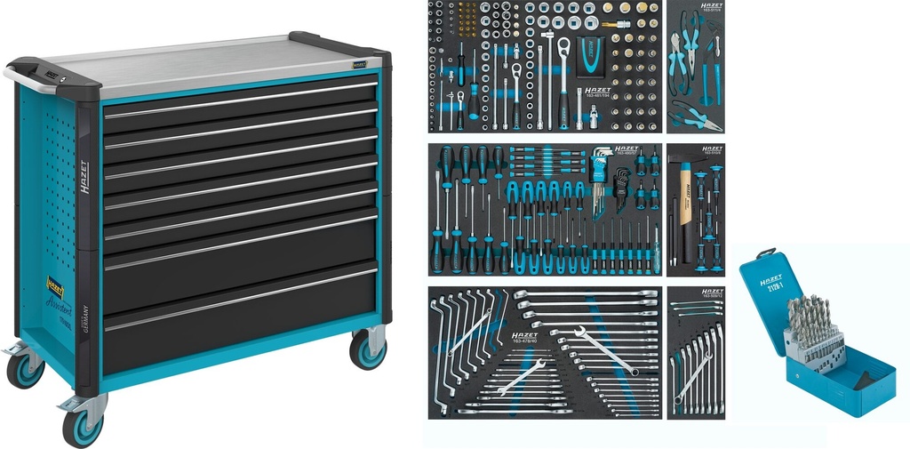 HAZET - Servante d'atelier servante d'atelier Assistent ∙ avec assortiment