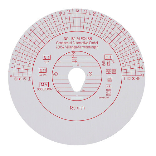 [18024EC4B] [⚠Déstockage] ORIGINAL KIENZLE - VDO  DIAGRAMME - 1 jour (BOITE)