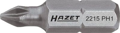 [2215-PH2] HAZET Embout-tournevis (bit) 2215-PH2 ∙ Hexagone massif 1/4 pouce (6,3 mm) ∙ Profil Phillips PH ∙ Taille PH2