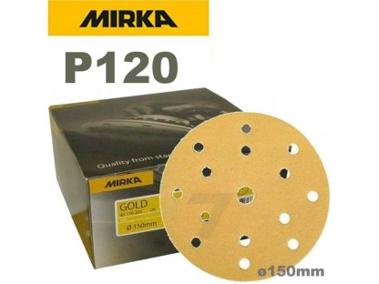 [2361109912] [⚠Déstockage] DISQUE DIA.150MM P120 15T MIRKA GOLD 100 PIECES (BOITE)