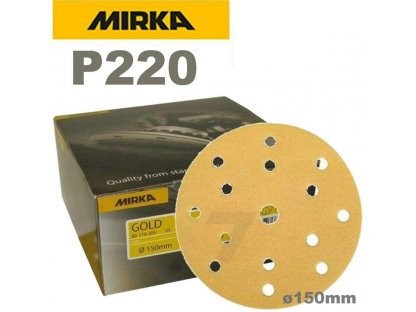 [2361109922] [⚠Déstockage] DISQUE DIA.150MM P220 15T MIRKA GOLD 100 PIECES (BOITE)