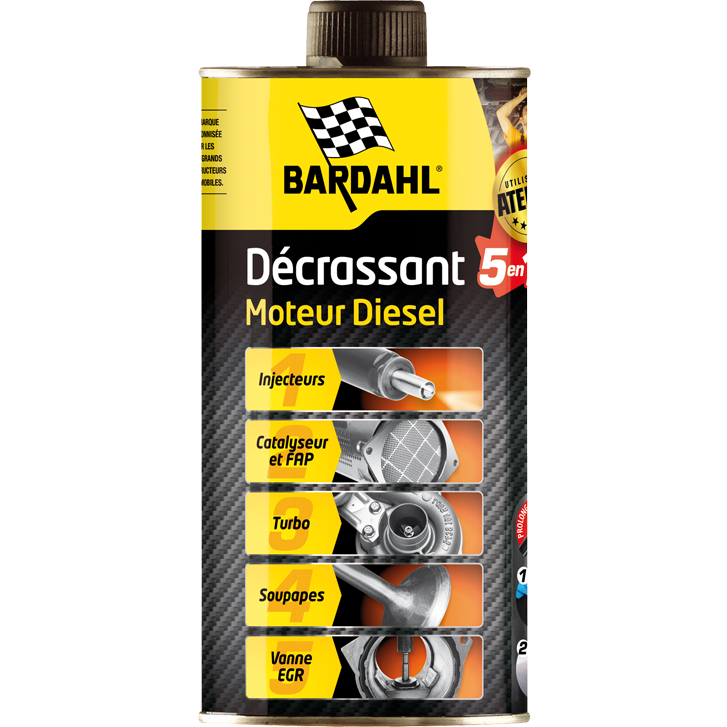[3533BA] 3533   5 EN 1 DECRASSANT MOTEUR DIESEL INJECTEUR,FAP,EGR,SOUPAPE,TURBO 1L BARDAHL (BIDON)