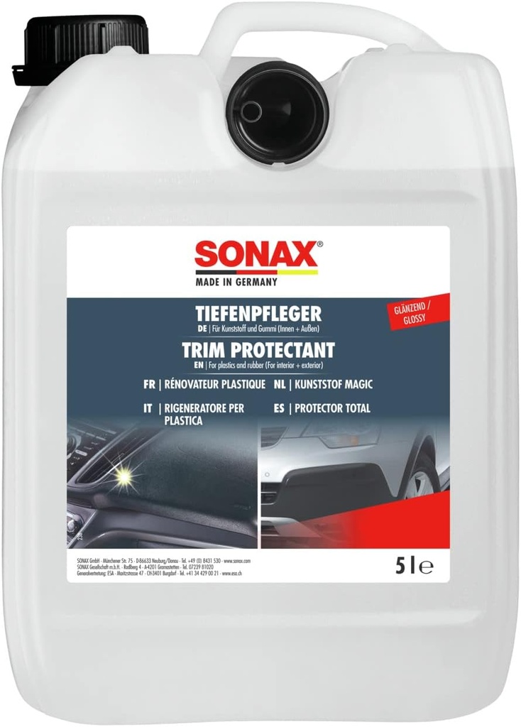 [380500SONAX] SONAX 0380500 Rénovateur plastique effet brillant 5 L