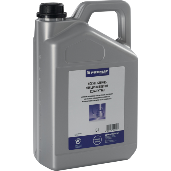 [4000354630] [⚠Déstockage] Hochleistungskühlschmierstoff 5L (BIDON) Lubrifiant réfrigérant hautes performances PROMAT, miscible à l'eau, bidon de 5 l