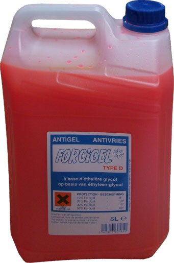 [4021005ATYPD] FORCIGEL FD5 ANTIGEL MOTEUR TYPE D (ROSE) 5L