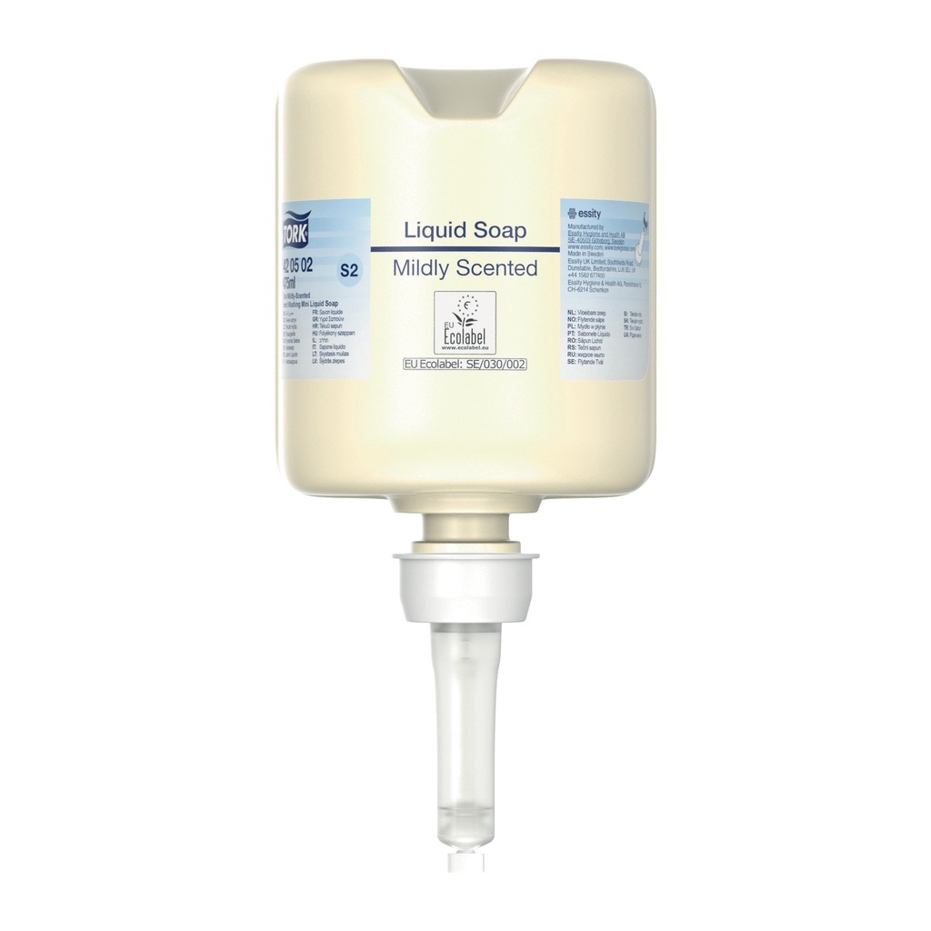 [420502] 420502 Tork Mini Savon Liquide Mains - Senteur douce, 475 ml S2 Premium (8 Unités / Colis) (96 Colis / Palette)