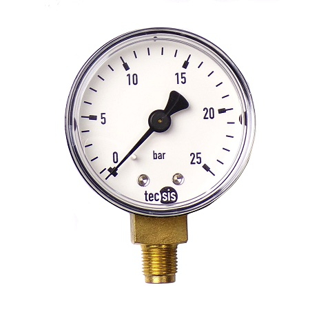 [44082KRANZLE] [⚠Déstockage] Manomètre 0-25 bar › 50 mm raccord inférieur, pour thermomètre à pression de carburant KRANZLE (PIECE)