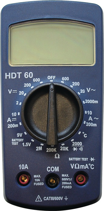Multimètre HDT60 2-600V  AC/DC (PIECE)