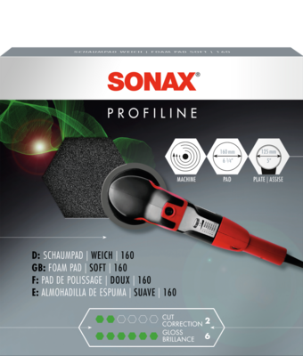 [04932410SONAX] SONAX 04932410 Pad de polissage doux 160 1 pcs
