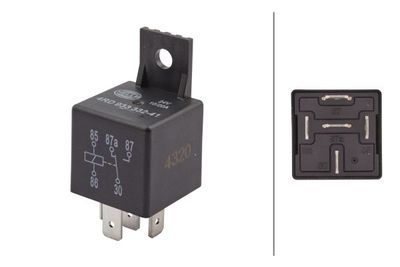 [4RD933332411] [⚠Déstockage] RELAIS 24V 10-20A 5 POLES|AVEC SUPPORT (PIECE)