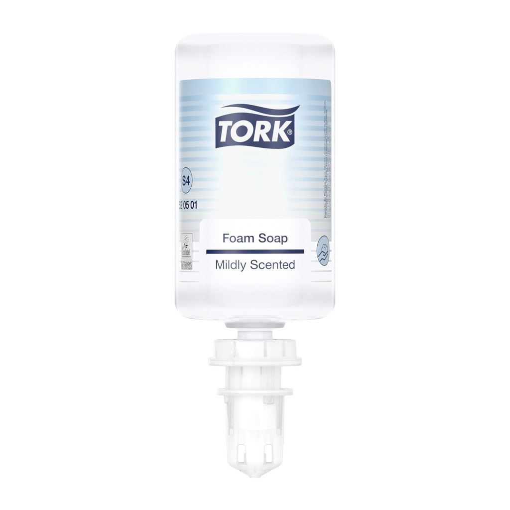[520501] 520501 Tork Savon mousse Mains - Senteur douce, 1000 ml S4 (6 Unités / Colis) (80 Colis / Palette)