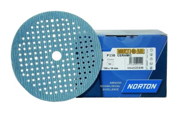 [63642523430] DISQUE CERAMIC P150 DIAM.150 NORTON (BOITE)