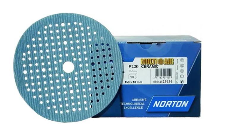 [63642523434] DISQUE CERAMIC P220 DIAM.150 NORTON (BOITE)