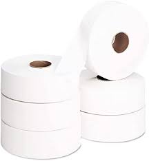 [6C815] 6 ROULEAUX PAPIER TOIL.400M JUMBO ECOLINE T050 (PAQUET)