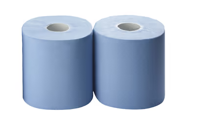 [6G766] 2 ROULEAUX D'ESSUYAGE BLEU 24X25CM, 1000 COUPONS G766PWZ (PAQUET) (CO160023) (48pqt/pal)