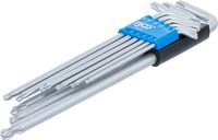 [819BG] BGS - 819 - Jeu de clés allen extra long Profil T (pour Torx) avec tête sphérique T10 - T50 9 pièces
