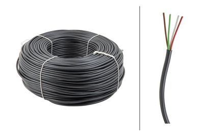 [8KL712988001] [⚠Déstockage] CABLE 4X0.75MM2 NOIR|BRUN BLANC ROUGE VERT (METRE)