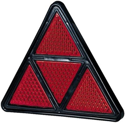 [8RA003503001] [⚠Déstockage] CATADIOPTRE TRIANGLE ROUGE 185MM|AVEC 2 VIS M5 (PIECE)