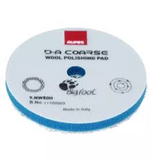[9.NW80H] RUPES SÉRIE D-A Patins de polissage en laine Ø80 mm (3") COARSE Bleu (1 BOITE avec 1 mousse)