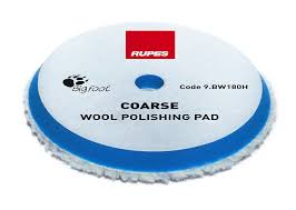 [9.BW70H/4] RUPES SÉRIE D-A Patins de polissage en laine Ø50 - 65 mm (2" - 2.5") COARSE Bleu (1 BOITE de 4 tampons)