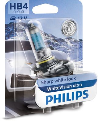 [9006WVUB1] [⚠Déstockage] Philips HB4 White Vision Ultra 12V 55W P22d