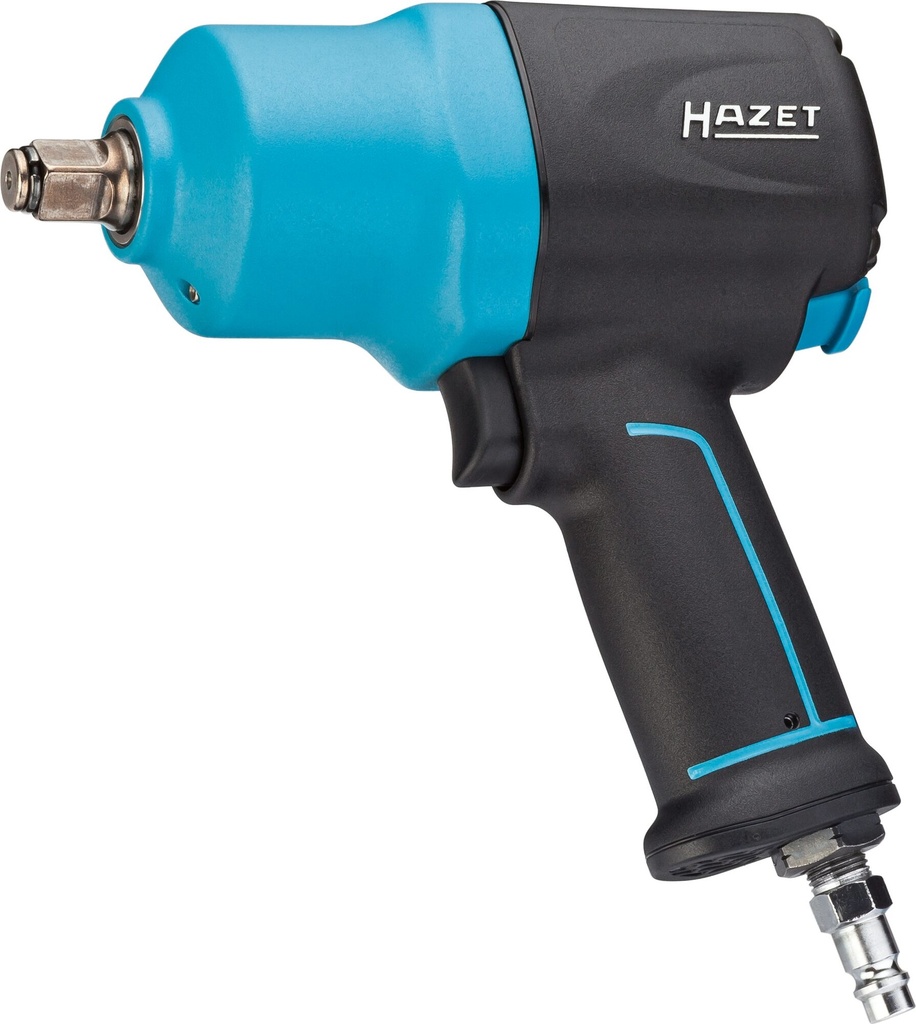 HAZET Clé à chocs 9012EL-SPC ∙ Couple de desserrage maximal [Nm]: 1700 Nm ∙ Carré massif 1/2 pouce (12,5 mm) ∙ Mécanisme de frappe à marteaux jumelés