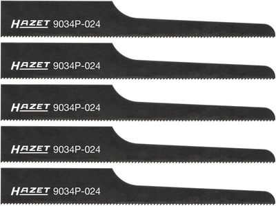 [9034P-024/5] HAZET - Lames pour la scie sabre ∙ 24 dents ∙ 5x ∙ longueur : 93 mm