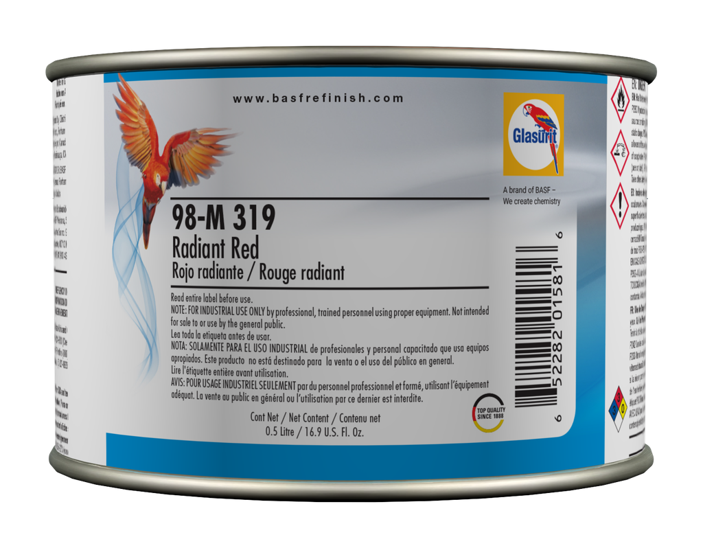 [98M3190.5] [⚠Déstockage] GLASURIT - TEINTE BASE L90 RUBINROT GR.4 (BIDON)