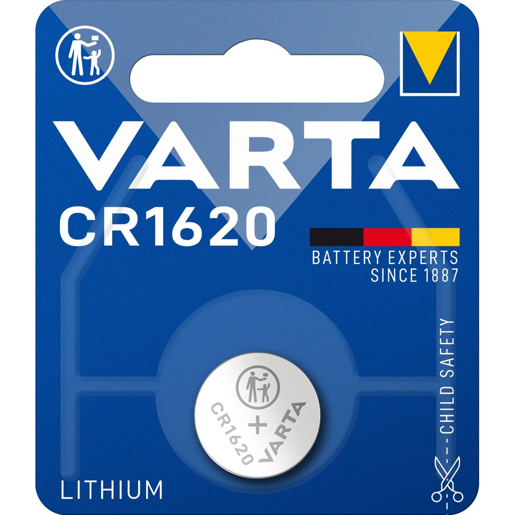 [CR1620VARTA] Varta-Pile bouton Lithium-CR1620 (blister de 1)